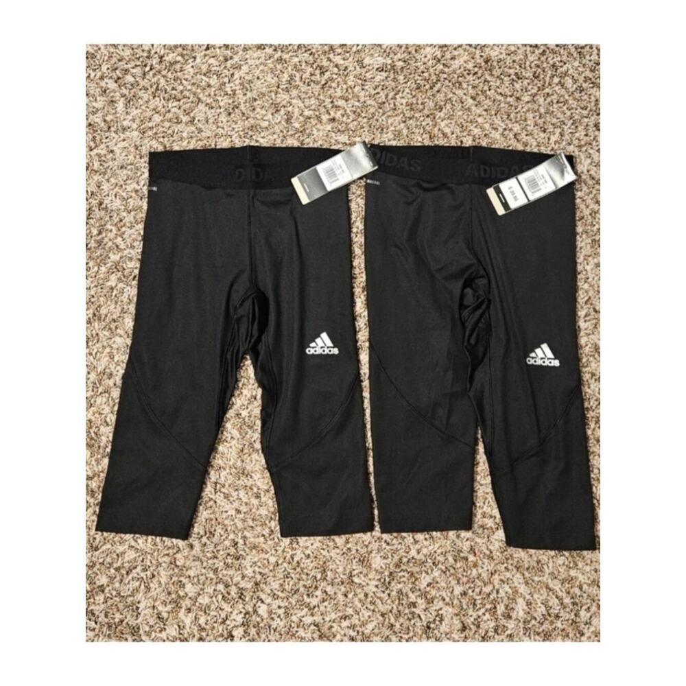 2 New Boys Adidas Leggings Size Small/ 8